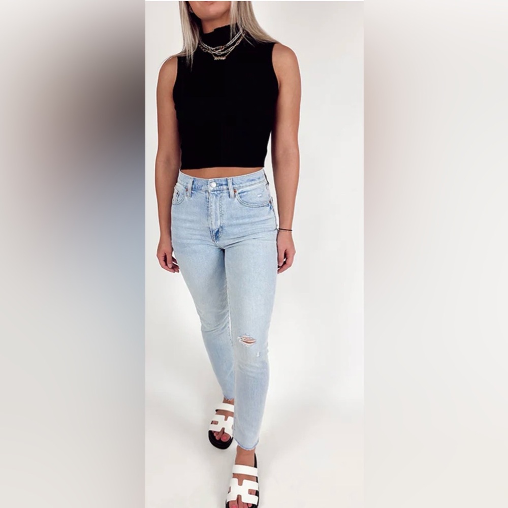 Pistola High-Rise Light  slim w stretch Blue Women's Jeans